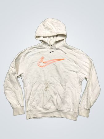 Nike White Graphic Hoodie