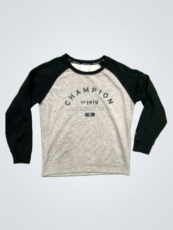 Champion "EST. 1919" "Quality Athletic Apparel" "Made in the USA New York" Raglan Sweatshirt