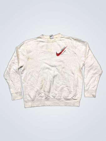 Nike White Crewneck Sweatshirt