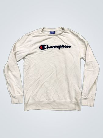 Champion Weißes Crewneck Sweatshirt