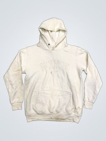 Nike White Cotton Hoodie