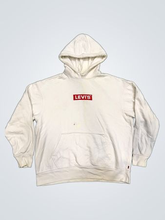 Levi's Weißer Relaxed Fit Hoodie