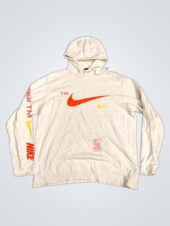 Nike White Sportswear Graphic Hoodie