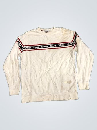 Tommy Jeans Weißes Crewneck Sweatshirt