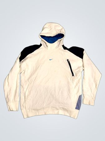 Nike Weiß Blau Kapuzenpullover