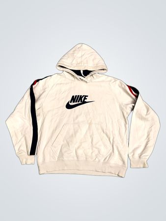 Nike Weißer Hoodie mit Logo