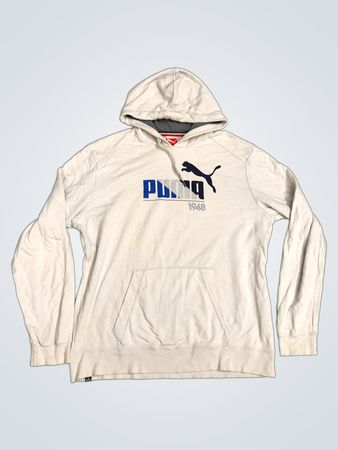 Puma White Graphic Hoodie