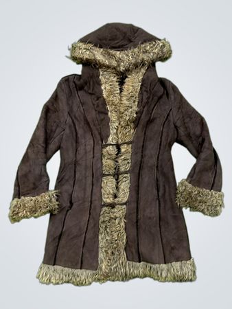 Missy Brown Faux Fur Lined Hooded Coat