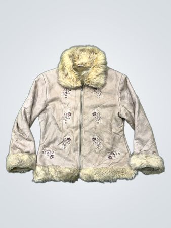 Women's Faux Fur Trimmed Jacket