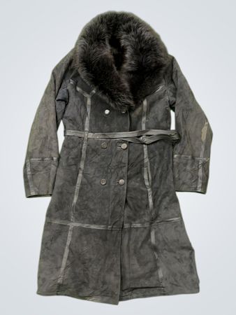 Indiana Pelisses Fur Collar Coat