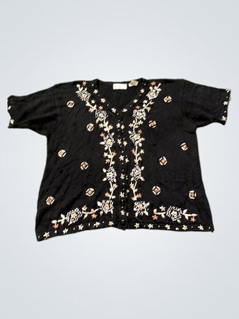 Lee David Woman Collection Bestickter Cardigan
