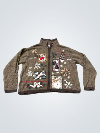 B.D. Design Damen Weihnachts-Pullover