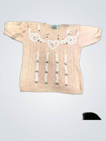 Shenanigans Pink Gestickter Pullover