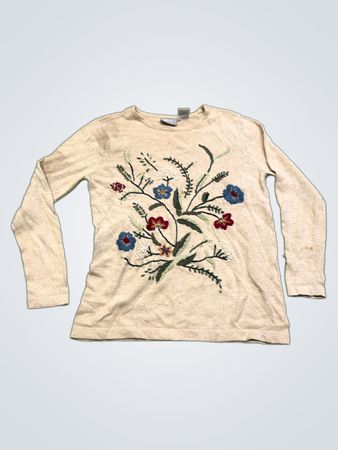 Blair Damen Bestickter Floral Langarmpullover