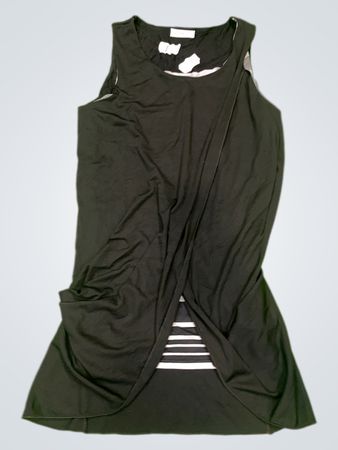 Cache Cache Schwarzes ärmelloses Kleid