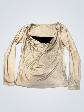 Goldfarbenes Langarmoberteil