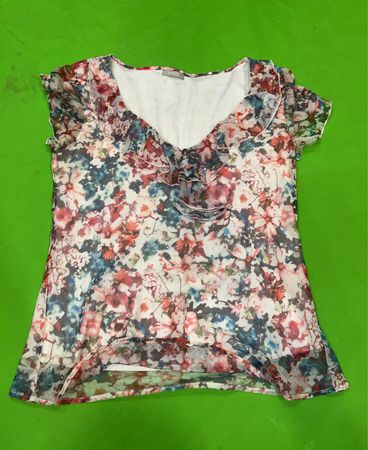 Orsay Bluse mit floralem Druck, transparentem Stoff