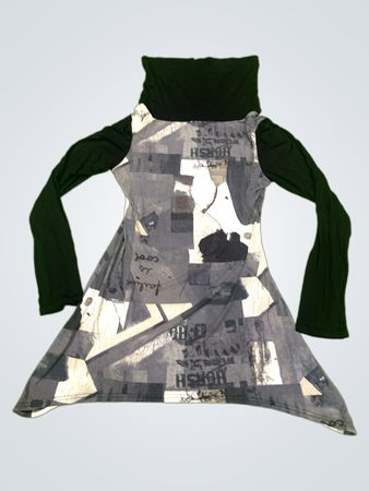 Abstract-Print-Rolli-Kleid