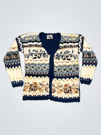 Heirloom Collectibles Damen-Cardigan mit floralem Muster