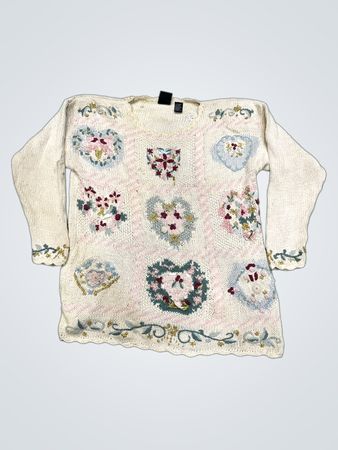 Stefano Basics Damenpullover mit besticktem Herz