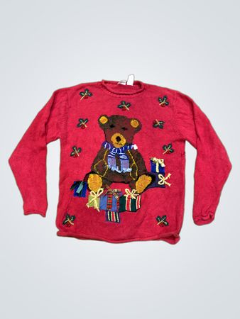 Cherokee Red Teddybär und Geschenke Weihnachts-Pullover