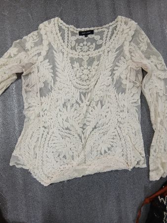 New Look White Lace Top