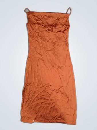 Rust Mini Slip Dress
