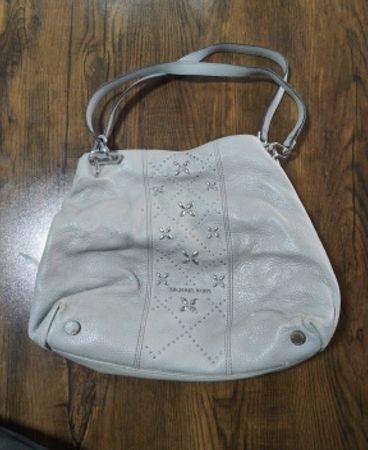 Michael Kors Grey Leather Tote Bag