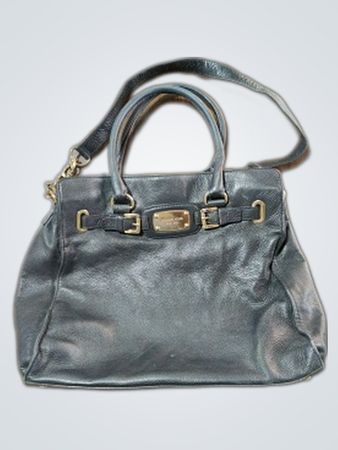 Michael Kors Black Leather Tote Bag