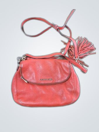 Michael Kors Red Leather Crossbody Bag
