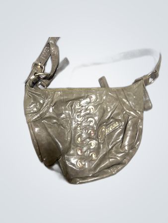 Guess Brown Leather Shoulder Bag