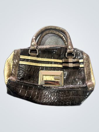 Guess Croc Embossed Small Handbag