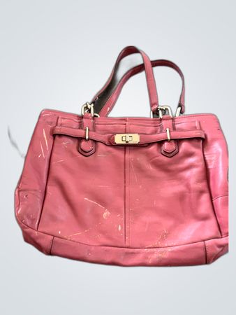 Coach Pink Leather Handbag