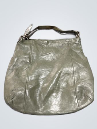 Coach Green Leather Tote Bag