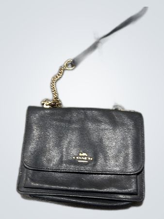 Coach Black Leather Crossbody Bag
