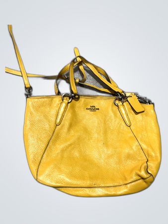 Coach Yellow Leather Small Handbag