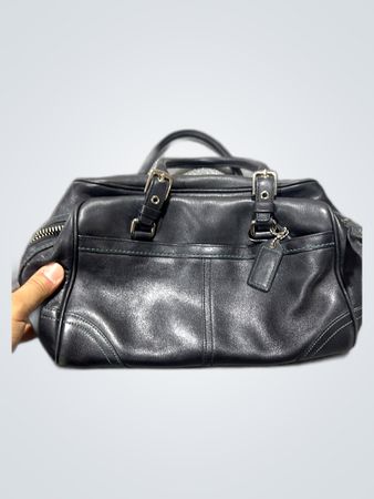 Coach Black Leather Small Handbag