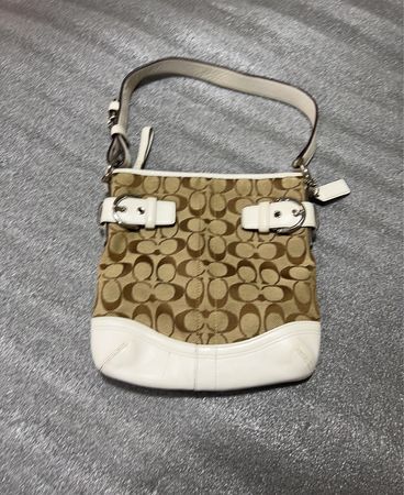 Coach Signature Coated Canvas Hobo Bag