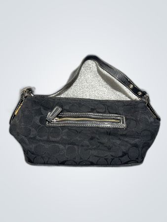 Coach Black Canvas Shoulder Bag