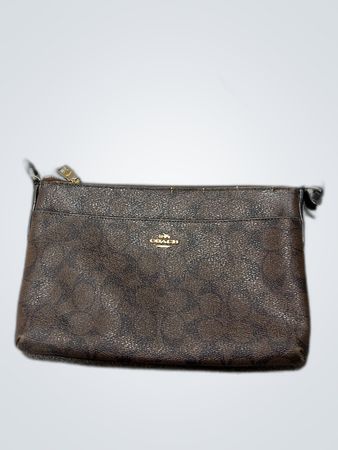 Coach Brown Pebbled Leather Crossbody Bag