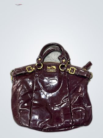Coach Burgundy Leather Hobo Bag