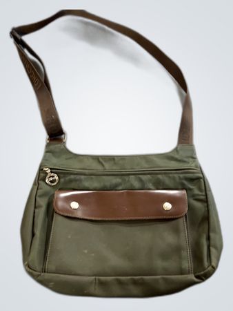 Coach Green Nylon Shoulder Bag