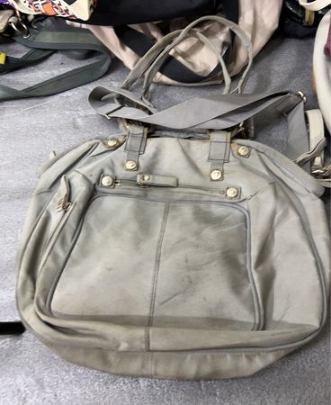 George & Gina Lucy Grey Canvas Handbag