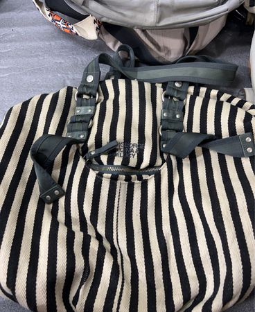 Black and White Striped Tote Bag