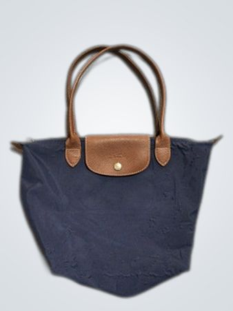 Longchamp Navy Blue Tote Bag