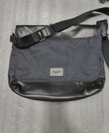 Coach Black Leather Messenger Bag