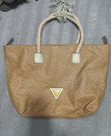 Guess Ostrich Embossed Tote Bag