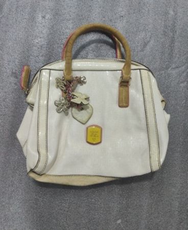 Coach White Patent Leather Small Handbag