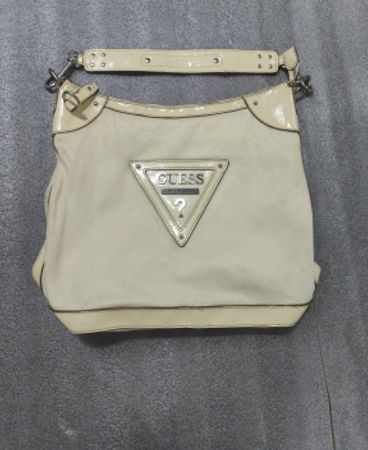 Guess Beige Leather Hobo Bag