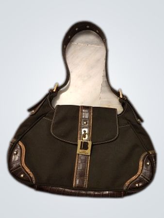 Laura Biagiotti Brown Leather Shoulder Bag